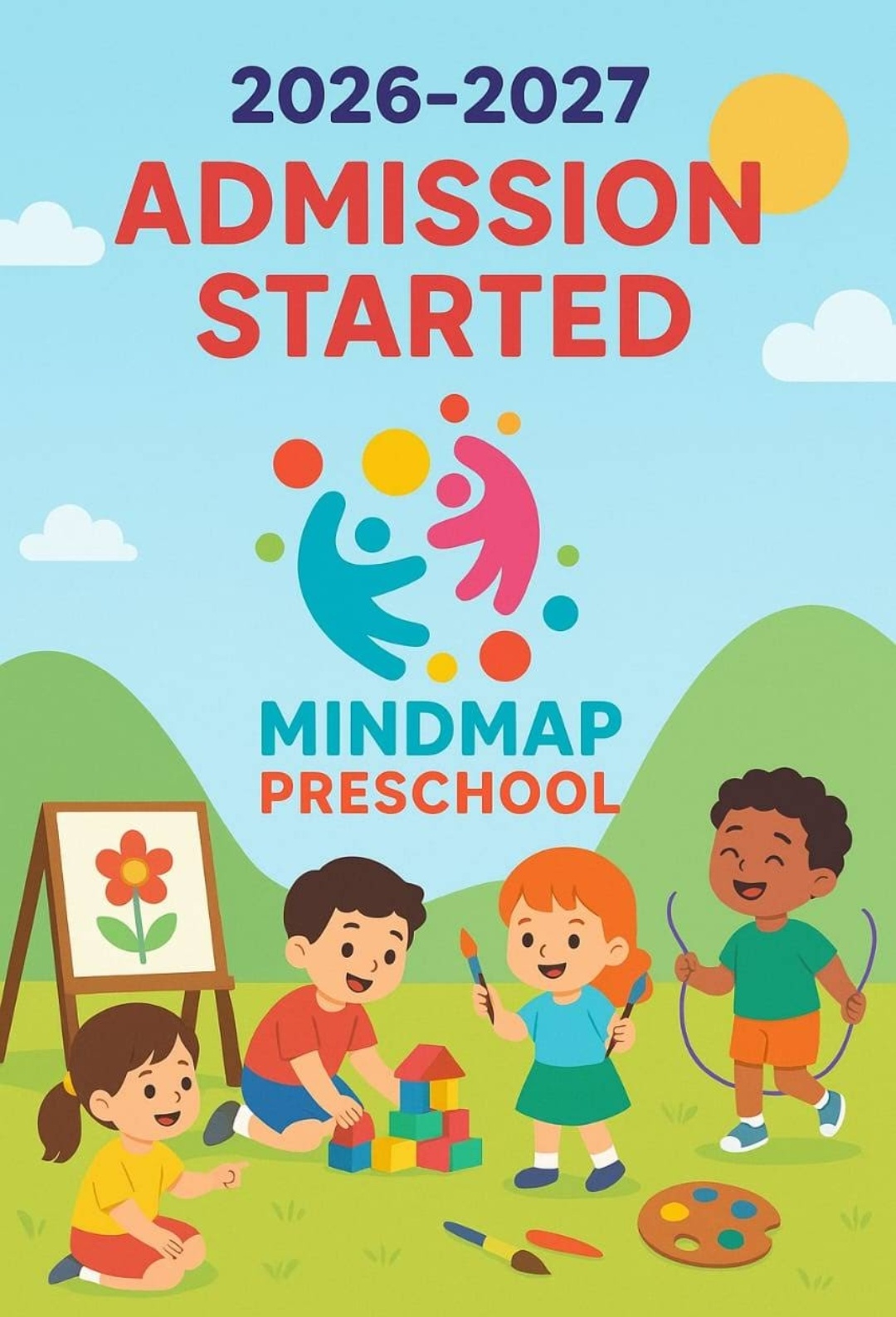 Mindmap Preschool admissions 2026-2027 poster